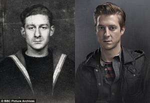 photo: comparison of young Jon Pertwee and Arthur Darvill