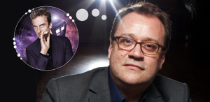 photo: Russell T. Davies thinking of Peter Capaldi as the twelfth Doctor